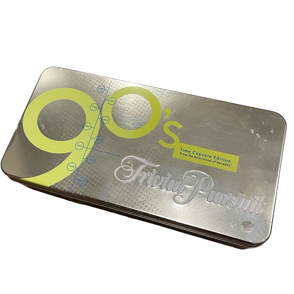 Trivial Pursuit 90's Time Capsule Edition Metal Tin